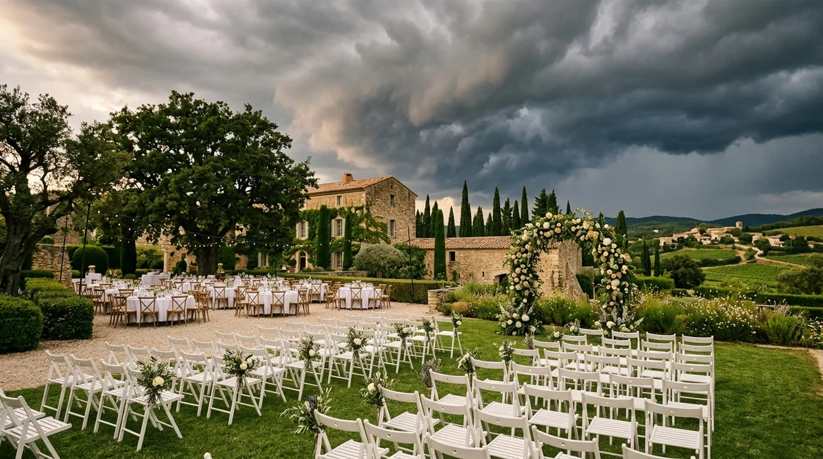 Mariage en plein air : que faire en cas d'orage ?