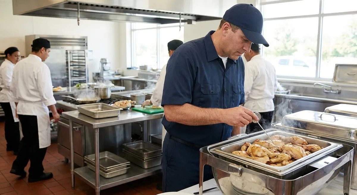 Service traiteur lors d'un événement