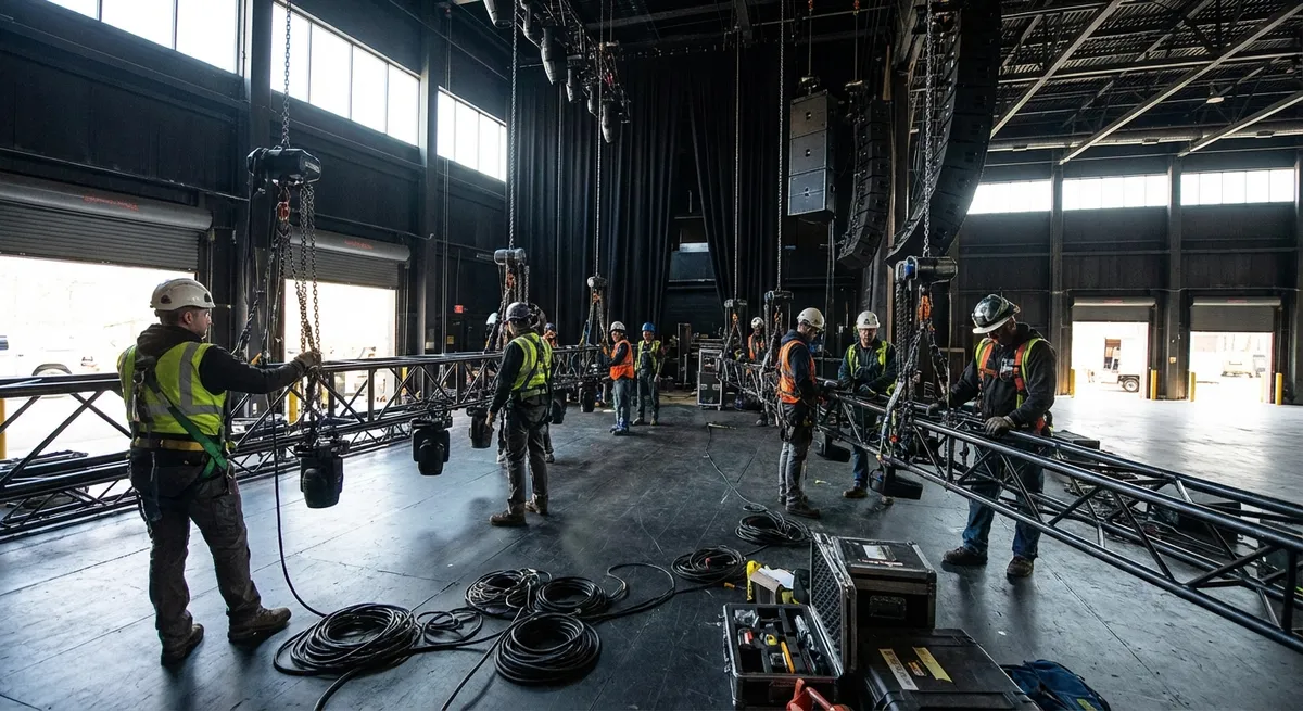 Coulisses d'un spectacle